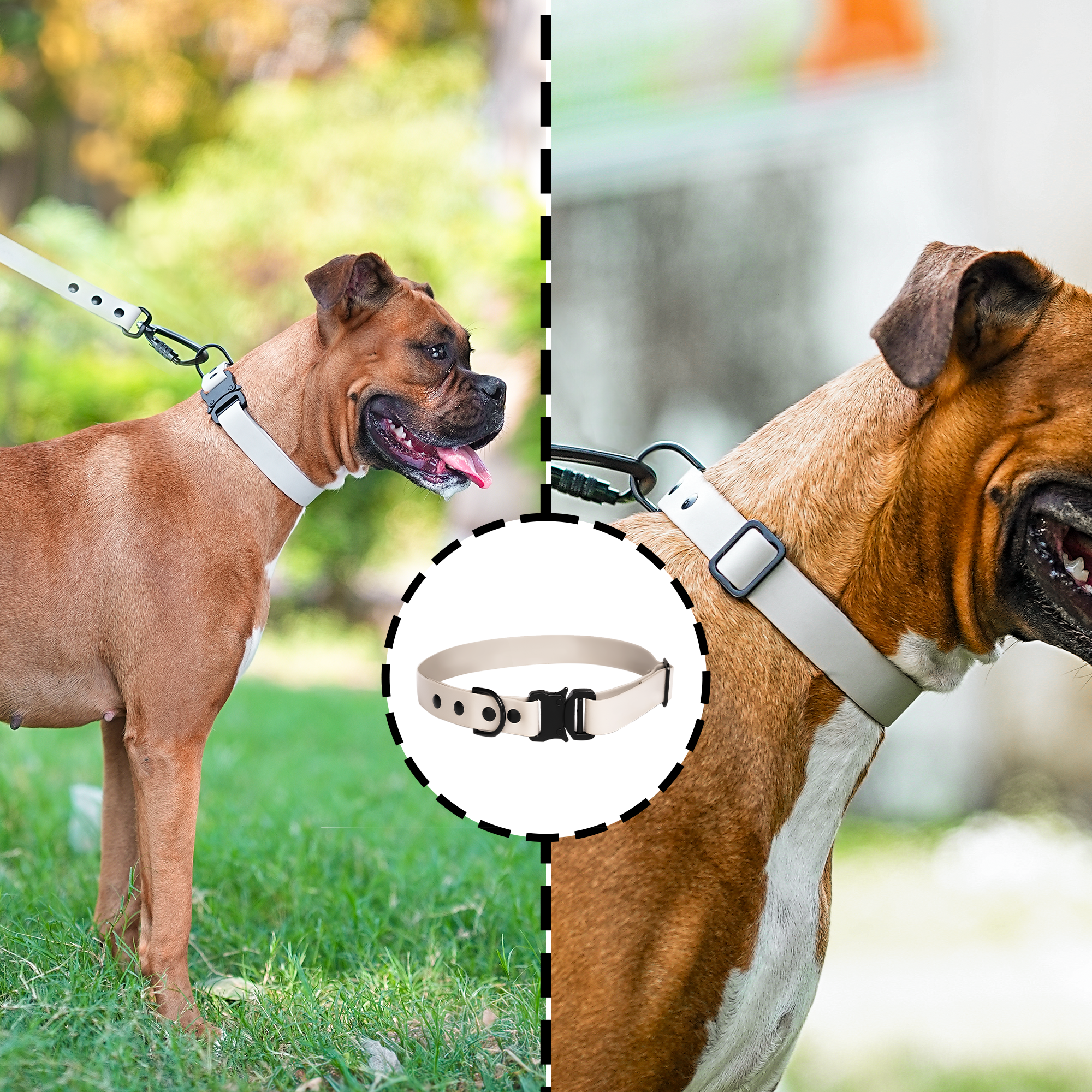 Adil’S Biothane Dog Collar - Waterproof Heavy Duty Dog Collars with Quick Release Buckle & D-Ring